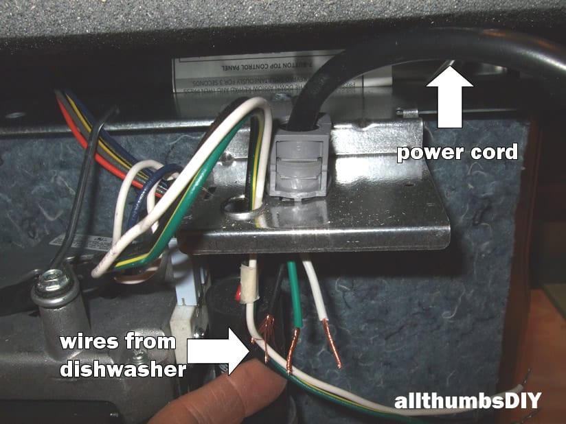 dishwasher wires