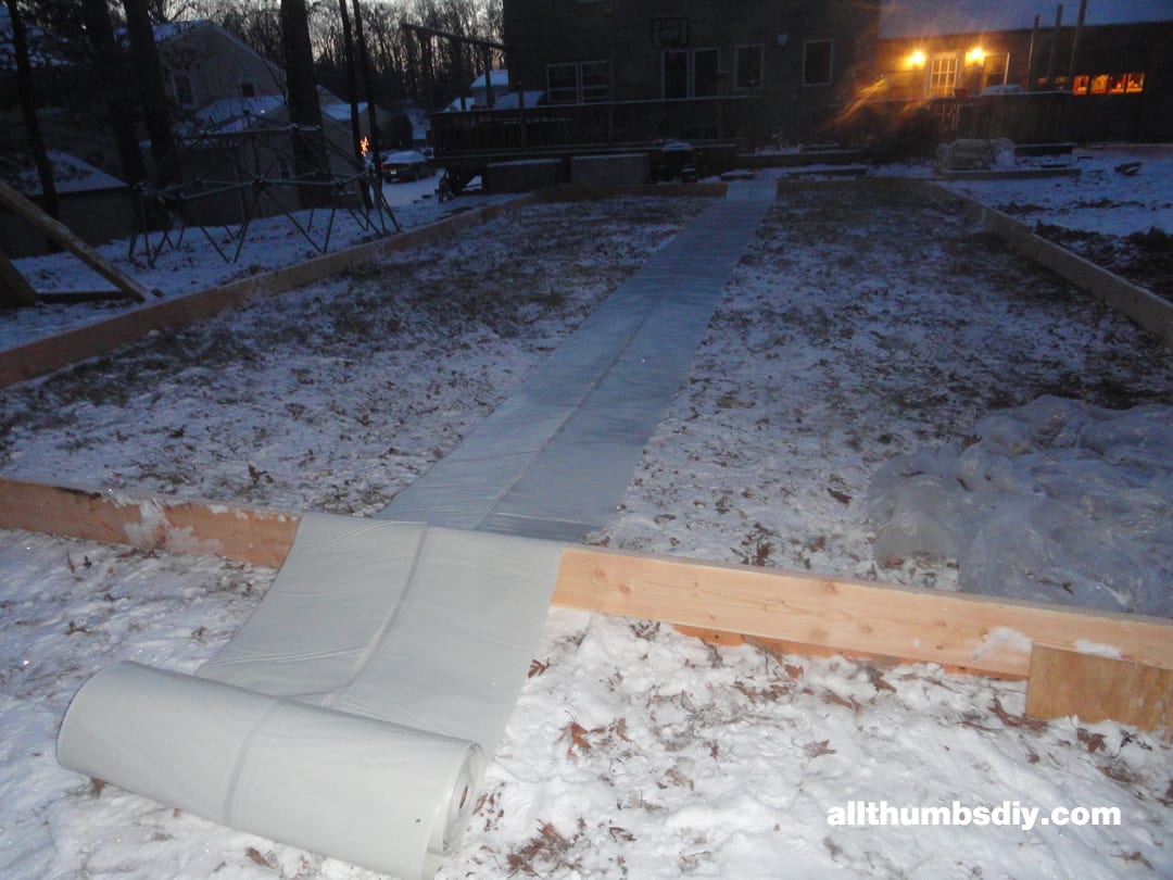First Time Building a Backyard Ice Rink - Day 2 Construction
