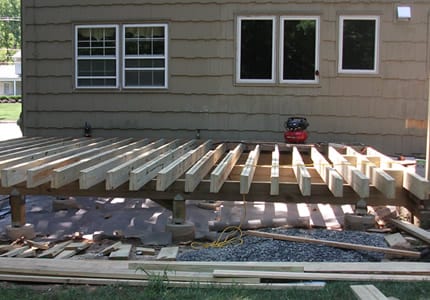 how to build a free standing deck on the cheap – part 1