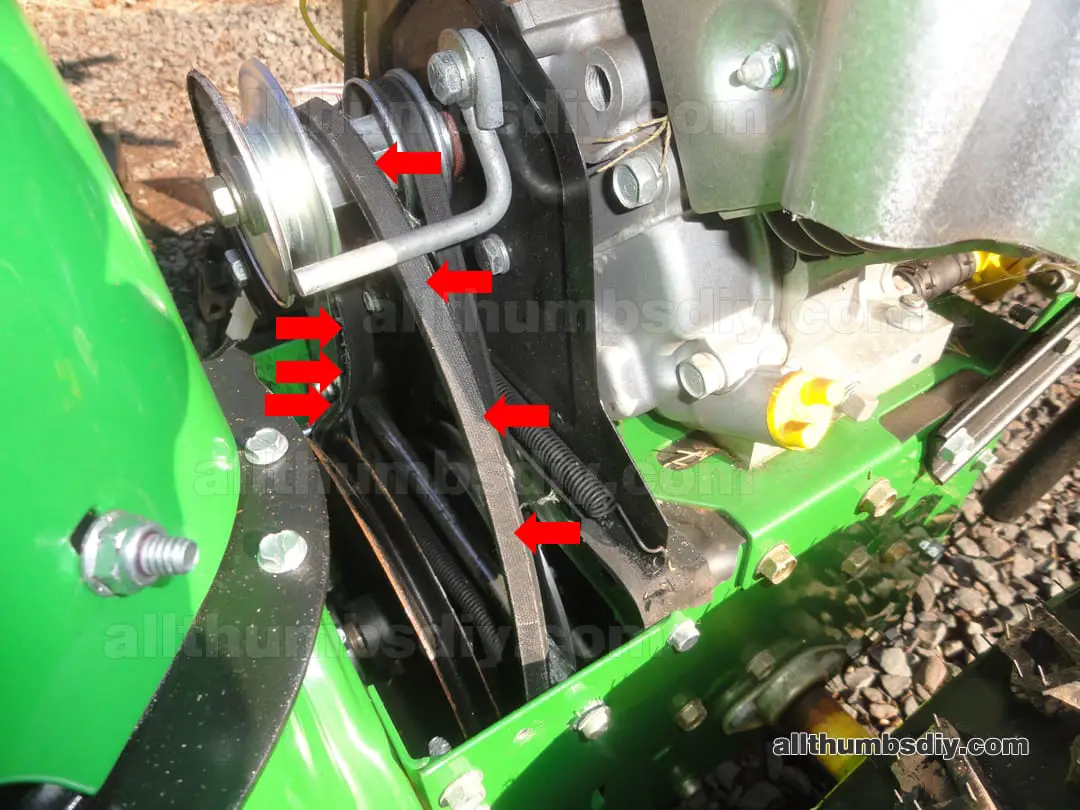 How To Replace A Snowblower Auger Belt How To Change the Auger Belt for John Deere 1330SE Snow Blower –  AllThumbsDIY.com