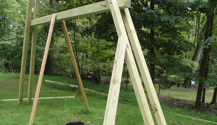 How I Built My Own Backyard Swing Set Part 2