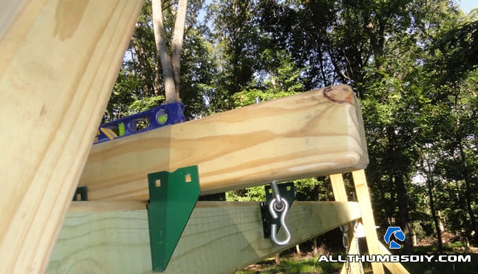 How I Built My Own Backyard Swing Set Part 3 Attaching